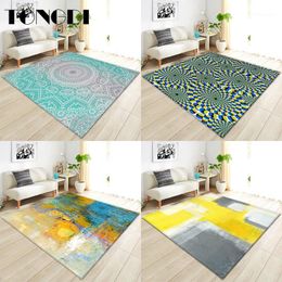 Carpets TONGDI BOHO Carpet Anti-skid Modern Elegant Artistic Printing Mat Soft Rug Luxury Decor For Home Parlour LivingRoom Bedroom1