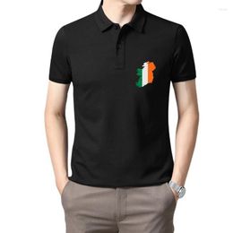 Men's Polos Tops T Shirt Men Ireland Fit Inscriptions Short Male Tshirt