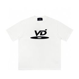 Mens Tshirts Women Tees Summer VD Letter Printed CD Short Sleeve Black and White T-shirt Loose Casual Shirts