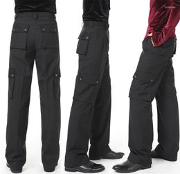 Stage Wear Dance Dress Latin Men Black Modern Ballroom Performance Trousers Boys Pants