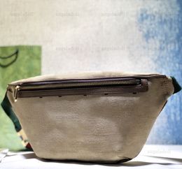 10A Retro Mirror Quality Designers 37cm Jumbo Belt Bags Luxury Canvas Waist Bag Brown Leather Trim Handbag Luxury Zipper Purse Crossbody Shoulder Strap Bag With Box