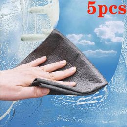 5PCS Thickened Magic Cleaning Cloth No Watermark Glass Wiping Cloth Reusable Atuo Window Glass Cleaning Cloth Rag Kitchen Towel