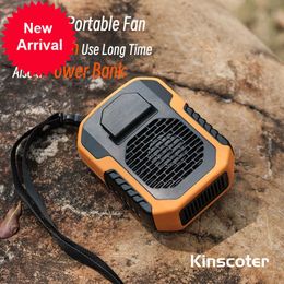 New Kinscoter 6000mAh Hanging Neck/Waist Fan USB Mini Portable Rechargeable Fan For Outdoor Camping Hiking Climbing Running Sports