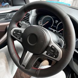 Steering Wheel Covers Car Perforated Microfiber Leather Cover For M Sport G30 G31 G32 G11 G20 G21 X3 G01 X4 G02 X5 G05 G14 G15 G16