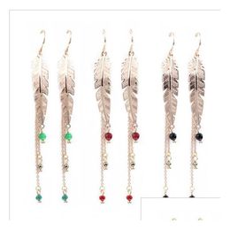 Dangle Chandelier Tassel Leaves Earrings Gsfe024 Fashion Gift National Style Women Diy Jewelry Earring Drop Delivery Dhxtr