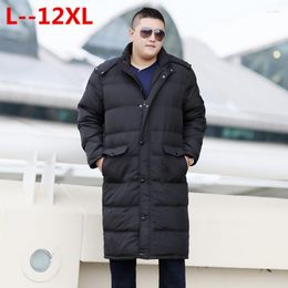 Piumino da uomo 12XL 10XL Giacca invernale Spessa anatra bianca Cappotto da uomo caldo Capispalla di qualità e confortevole Cappotti lunghi Parka