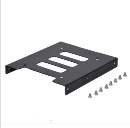 Metal SATA IDE 2.5 Inch SSD HDD To 3.5 Inch HDD SSD Case Caddy Adapter Holder For Desktop PC With Screws