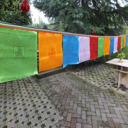 Banner Flags 20 sheet /set Religious Flag Tibetan Buddhist Prayer Flag Tibet Lung Ta Banner Scriptures Flag G230524