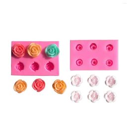 Baking Moulds Camellia Lollipop Chocolate Mould Cooking Tools Silicone Mould Fondant Sugar Of Cake Decorating Candy