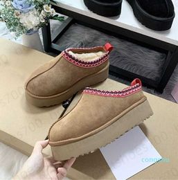 Australia Women Boot Designer Tasman Snow Winter Boots Fashion Ladies Platform Fur Slippers Classic Mini Suede Sheepskin Wool Motion design 64ess