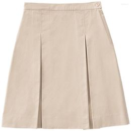 Skirts Women's Black 55794 Adult Stretchy 11/12 Knee Length Kick Pleat Skirt