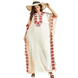 Ethnic Clothing Cotton Caftan Dress Eid Abaya Dubai Turkey Muslim Hijab For Women Islamic Dresses