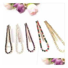 Hair Clips Barrettes Highend Headdress Ushaped Clip Crystal Rhinestone Word Gsfj186 Mix Order Drop Delivery Jewellery Hairjewelry Dhyj1