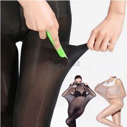 Socks Hosiery 80D Tear Resistant Tights Sexy Temptation Elastic Stockings Summer Transparent Thin Pantyhose Anti-Hooking Black Silk Stocking Y23