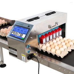 Faith 6 Lines Egg Inkjet Printer Printing Device For QR Barcode Variable Date Expiry Number Logo On