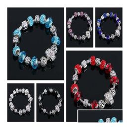 Charm Bracelets Creative Tibetan Sier Crystal Bead Bracelet Sells Well For Export Jewellery Gsfb334 Mix Order 20 Pieces A Lot Drop Deli Dhpyz