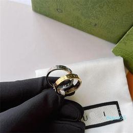 Fashionable And Exquisite Wedding Ring Popular Designer Ring 18k Gold Plated Classic Jewellery Accessories Selected Lovers Gifts