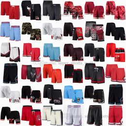 Custom Team Basketball Shorts Sport Wear Hip Pop Pants With Pocket Zipper Sweatpants Blue White Black Red Purple Stitched Printed Just&Don Short