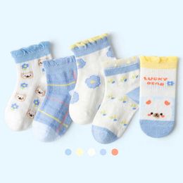 5 pairs/batch 2023 Spring/Summer Cotton Boys Girls Teenagers Cartoon Fashion Network New Children's Socks for 1-12 Years Old G220524