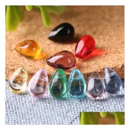 Handmade Lampwork High Quality 6X9Mm Crystal Clear And Translucent Small Water Droplets Glass Beads Gsllz001 Diy Drop Delivery Jewelr Dhdtx