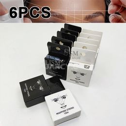 Other Permanent Makeup Supply 6PCS Microblading Mapping Pre-Ink String pmu supplies Dyeing Liner Thread for Permanent Positioning Measure Tool 230523