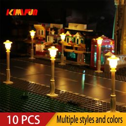 Blocks 10PCS 0.8mm Pin RGB LED Building Blocks Toy USB Lamp DIY Street Light City Electric Decorate 1X1 Brick Compatible All Brands 230523