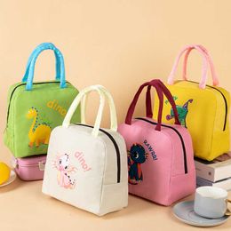 Backpacking Packs Cute cartoon insulated hot box children's lunch portable food fresh cooler picnic bag bento container P230524