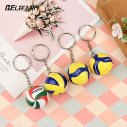 Volleyball Keychain Ornaments Business Volleyball Gift Volleyball Football Beach Ball Pendant Key Chain Key Rings Sport