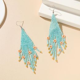 Dangle Earrings Est Hohemia Women's Jewellery Accessories Simple Handmade Beads Flowers Drop Long Tassel Weave Beaded For Women