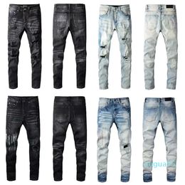 2023Designer high waisted jeans lady jean ladies scratch jeans Pants cargo straight leg Fashion Holes Trouser black ripped jeans old ladies slim fit