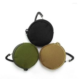 Storage Bags Multi-functional Portable Bag Oxford Waterproof Multi-function Round Parts Headset With Triangle Buckle