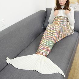 Stock 90* 180CM Mermaid colorful blank towel adult Inventory Cleanup H10