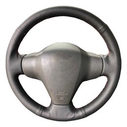 Steering Wheel Covers Car Steering Wheel Cover For Toyota RAV4 2006-2012 Vios 2008-2013 Yaris 2007-2011 Customised Steering Wrap Microfiber Leather G230524 G230524