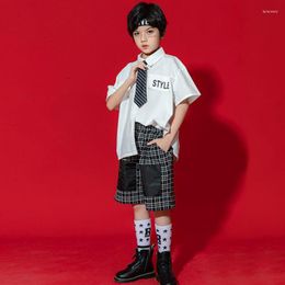 Stage Wear Kids Korean Japanese School JK Uniform For Girls Sailor Style Shirt Pleated Skirt Shorts Tie Clothes Set Student Outfit Suits