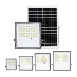 Solar Flood Lights 100W 200W 300W 400W Die Cast Aluminium housing Outdoor IP65 Waterproof LED Wall Floodlight Super bright LED Street Lamp