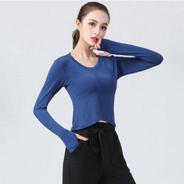 Stage Wear 2023 CM041 Long Sleeve V Neck Design Female Latin Dance Tops Women Dancing Shirt For Belly Ballroom Performance