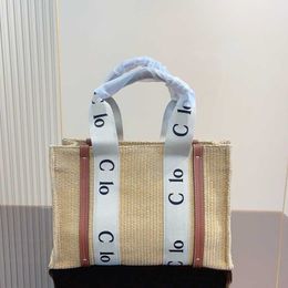Woven totes letter tote bag woman designers handbags women Straw Shoulder Crossbody bags fashion all-match shopping bags classic solid Colour purse