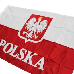 Bandeira bandeira bandeira da Polônia 90*150 cm Bandeira da bandeira da águia da bandeira branca Bandeira da bandeira decorativa da bandeira decorativa da bandeira decorativa G230524