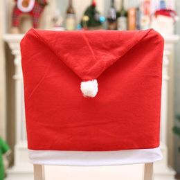 Christmas Decorations Swedish Gnome Santa Seat Chair Cover Hat Table Dinner Holiday Party Home Decoration