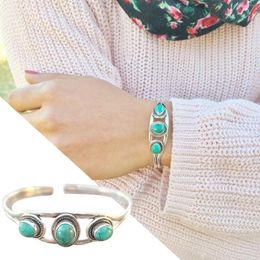 Bangle Bracelets For Women Vintage Bohemian Emeralds Bracelet Creative Fashion Ladies Adjustable Gift Jewellery