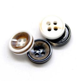 Sewing Notions Tools 4-hole small resin shirt decorative buttons used for wholesale of clothing sleeves ceramic finishes and mini sewing DIY crafts P230524