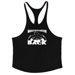 Mens Tank Tops Printed Top Breathable Cool Vest Running Shirt Cotton Tees Bodybuilding Singlet Fitness Sleeveless 230524