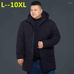 Men's Down Plus Size 10XL 8XL 6XL 4XL Men Winter Jacket Brand Clothing Thick Warm Long Parka Quality Male Coat Big Large