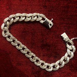 Bangle Luxury bracelets Micro pave Diamond White Gold Filled Silver Colours CHain Party Wedding bracelet for women Men Handmade Jewellery