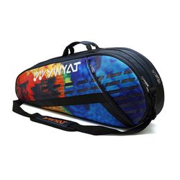 Tennis Bags Tennis Backpack Tennis Racket Cover Bag Badminton with Shoes Compartment Thicken Waterproof Raquete Tenis Shoulder Bag Men 230523