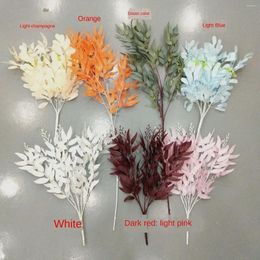 Decorative Flowers Artificial Willow High Branch Leaf Jujube Wedding Material Venue Road Decoration