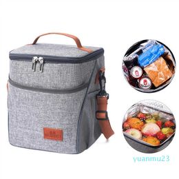 Backpacking Packs 10L waterproof portable hot lunch picnic food cooler insulated large capacity shoulder strap meal bag