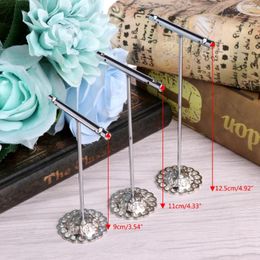 Jewelry Pouches Metal Rings Earring Holder Display Crystal Stand