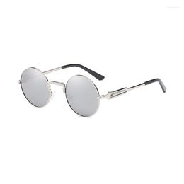 Sunglasses Vintage Steampunk Women Men Round Sun Glasses For Outdoor Retro Eyewear Shades Oculos Goggles 0926WD