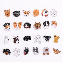 Jack Russell Terrier Brooches for Women Metal Alloy Animal Pet Dog Brooch Clothes Jewellery bag Pin Fashion Dress Coat Accessories